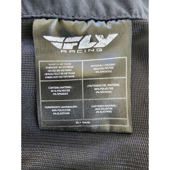Fly Racing Shorts Mens 32 Black Motocross MTB Vented Pockets Adjustable Waist - Picture 8 of 16